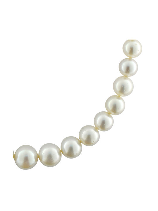 Necklace from White Gold 18k with Pearls