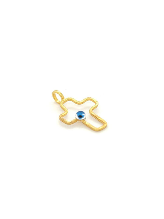 Necklace Amulet Eye from Gold 14K