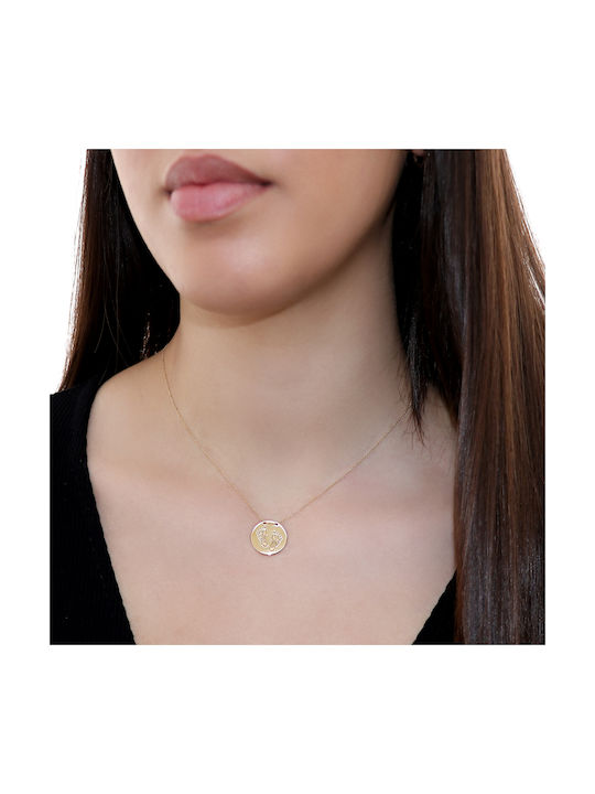 Necklace Mum from Gold 14K