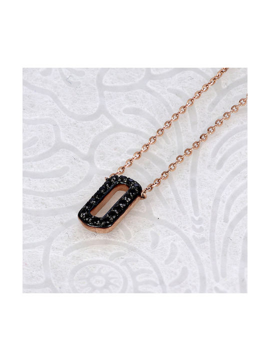 Necklace from Rose Gold 14K with Diamond