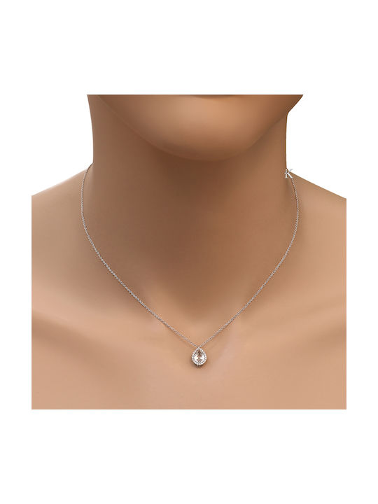 Necklace from White Gold 18k