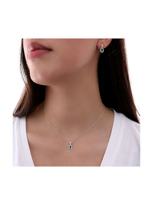 Necklace from White Gold 18k