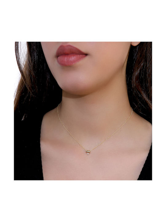 Necklace from Gold 14K with Diamond