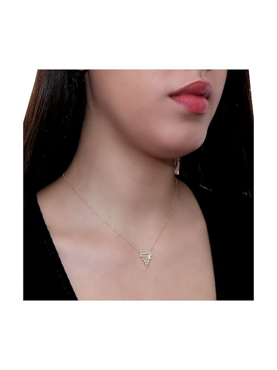 Necklace from Gold 18k with Diamond