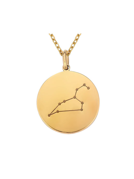 Necklace Zodiac Sign from Gold Plated Silver