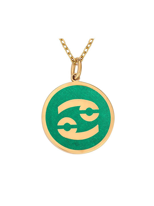 Necklace Zodiac Sign from Gold Plated Silver