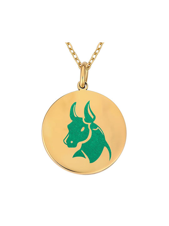 Necklace Zodiac Sign from Gold Plated Silver