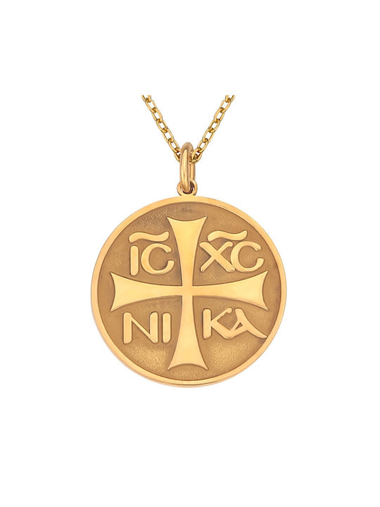 Necklace Constantine Amulet from Gold Plated Silver