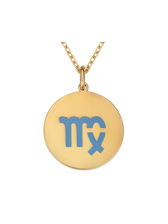 Necklace Zodiac Sign from Gold Plated Silver