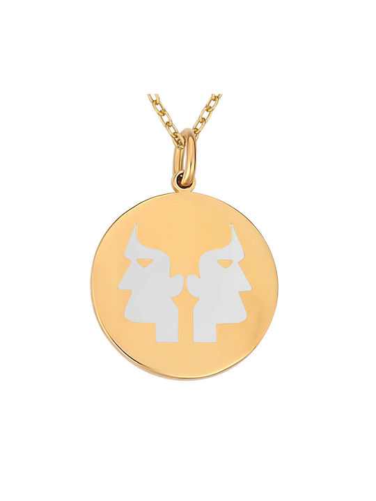 Necklace Zodiac Sign from Gold Plated Silver