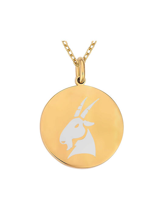 Necklace Zodiac Sign from Gold Plated Silver