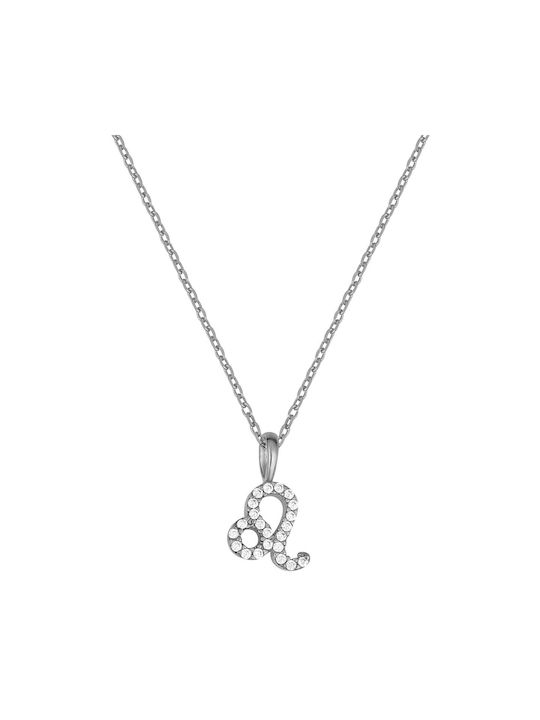 Necklace Zodiac Sign from Silver with Zircon