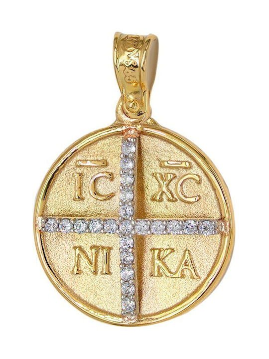 Vitopoulos Halskette Konstantin Amulett aus Gold 14K