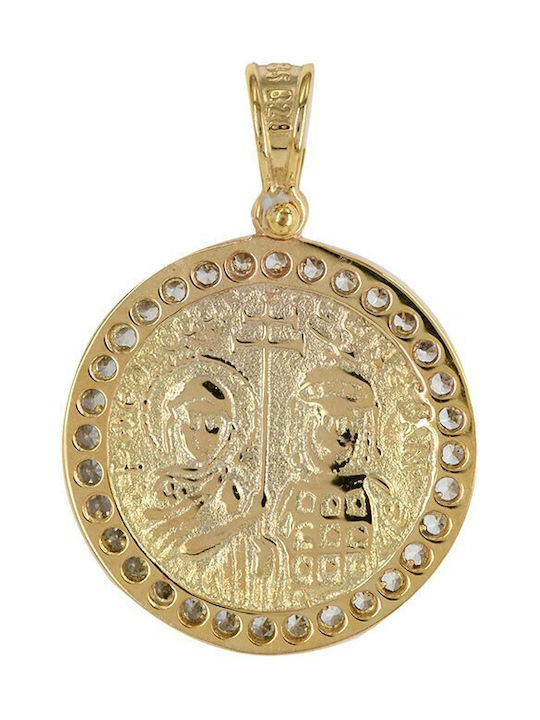 Vitopoulos Halskette Konstantin Amulett aus Gold 14K