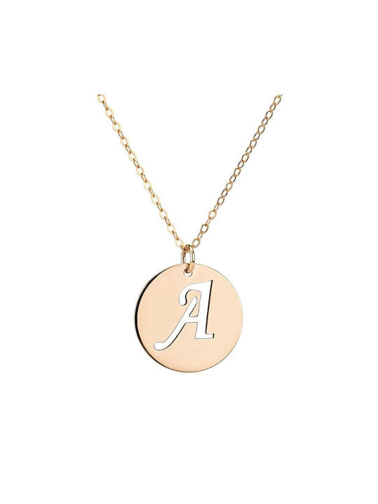 Goldsmith Goldsmith Necklace from Gold Plated Silver with Letter Option