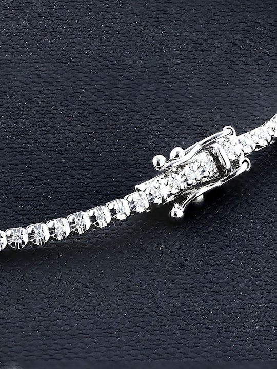Bracelet Riviera made of White Gold 18K with Diamonds