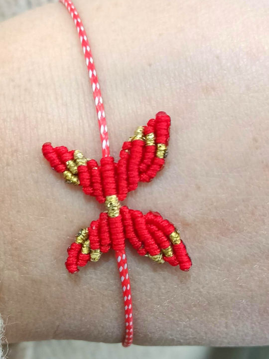 Athinodorou Handmade Дамско Гривна Мартеница Макраме от Въжета/корди