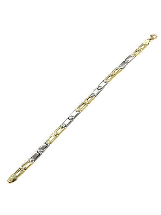 Bracelet Chain made of White Gold 9K