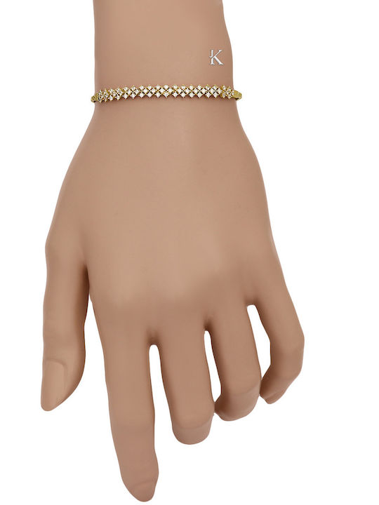 Damen Armband aus Gold 14K mit Zirkon