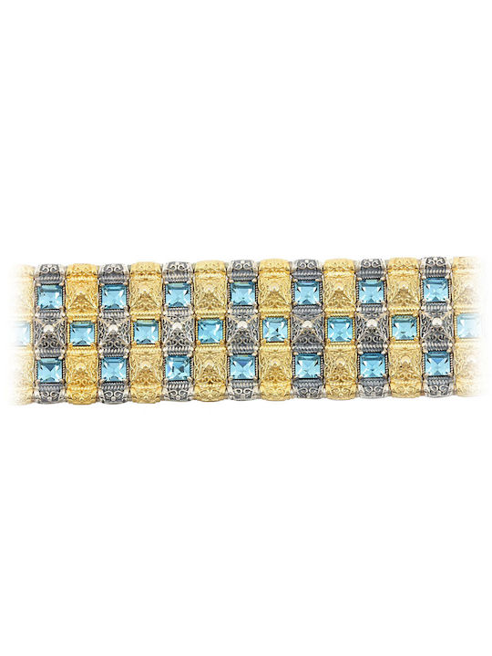 Dimitrios Exclusive Women's Bracelet made of Silver Gold Plated