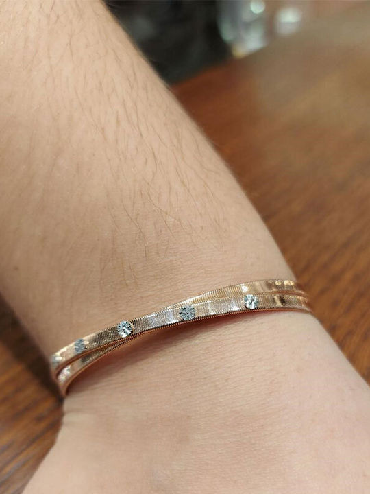 Preziosa Damen Armband Handschellen aus Silber Vergoldet