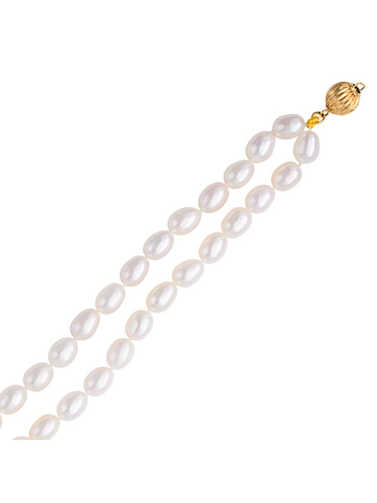 Bracelet made of Gold 14K with Pearls