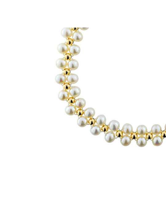 Bracelet made of Gold 14K with Pearls