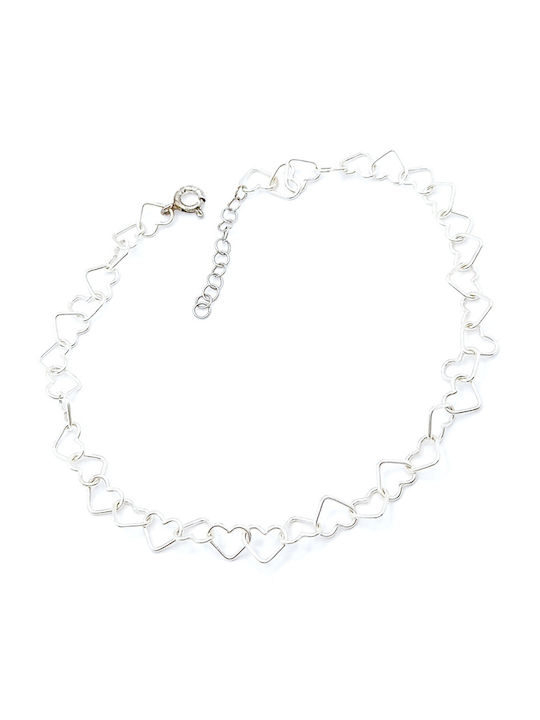 PS Silver Fußarmband aus Silber 24cm