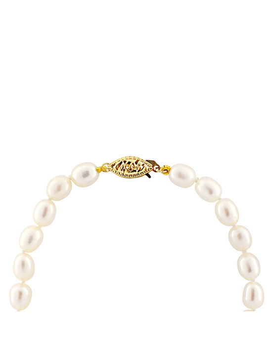 Bracelet made of Gold 14K with Pearls