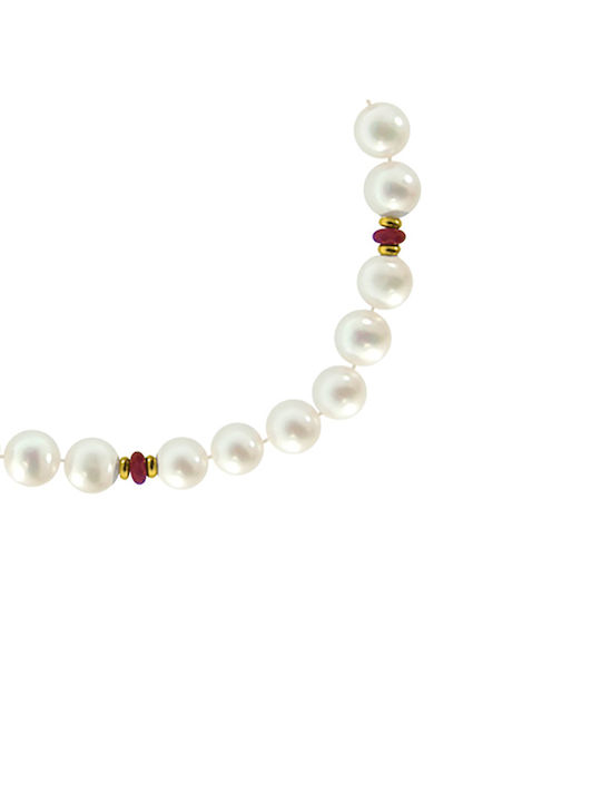 Bracelet made of Gold 14K with Pearls