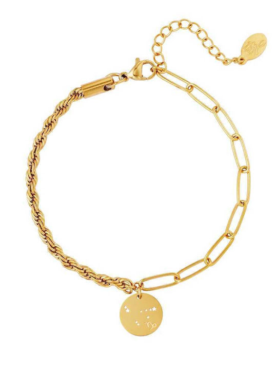 Georgiadis Accessories Дамско Гривна Верига от Стомана Златно