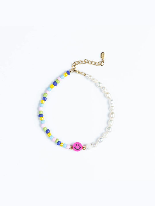 Cuoro Bracelet Anklet with Pearls