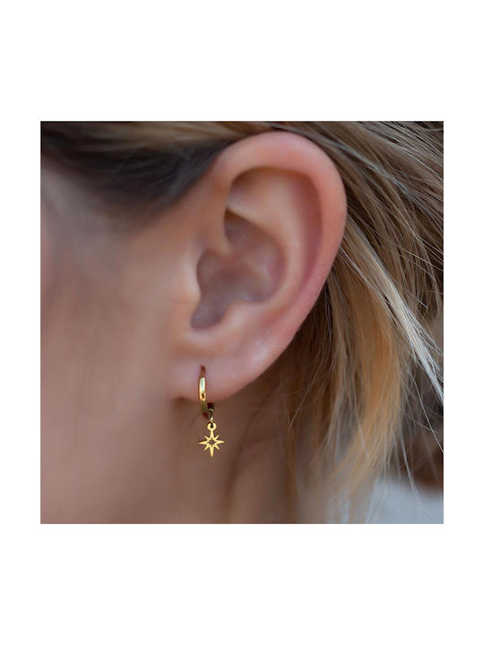 Earrings Hoops made of Steel Gold Plated