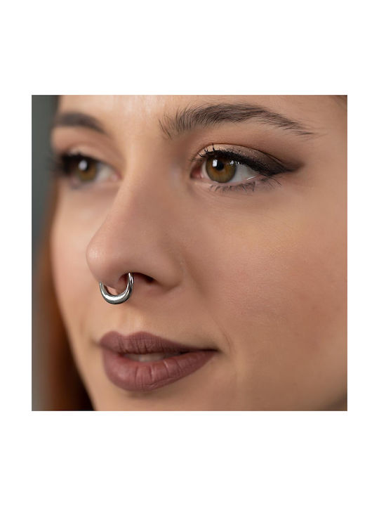 Clicker Nasenpiercing Septum aus Stahl Vergoldet