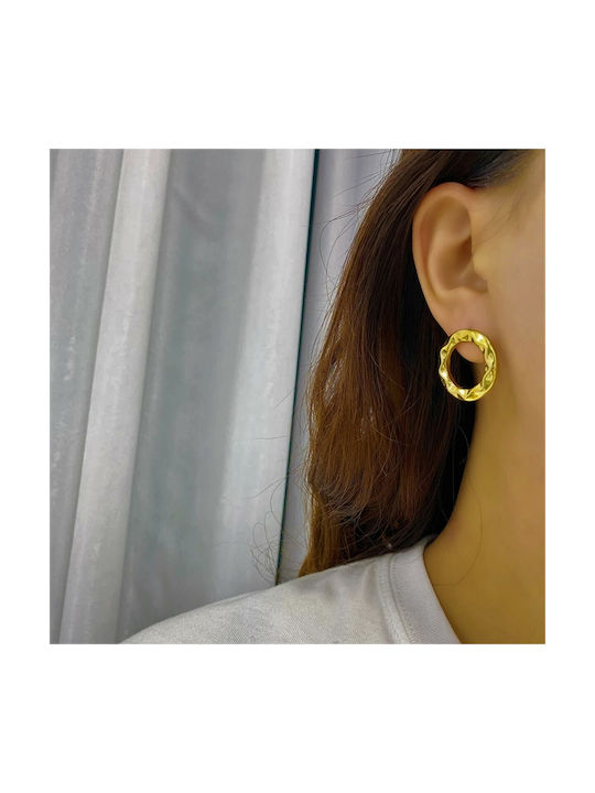 Earrings made of Steel Gold Plated