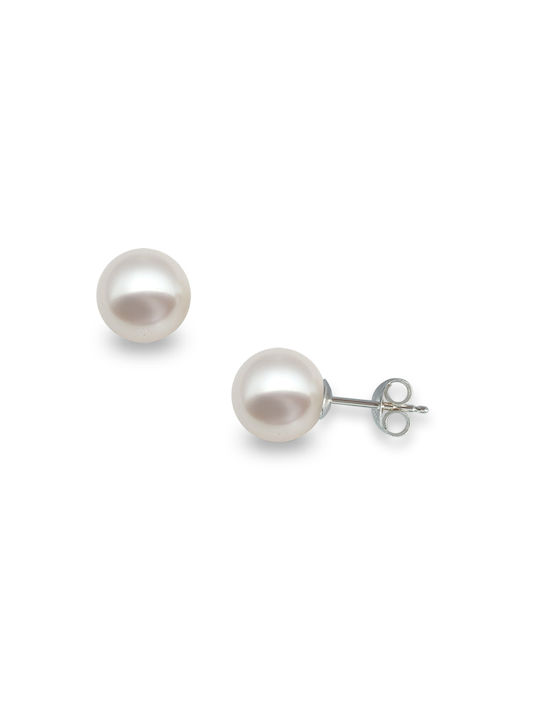 Earrings made of Gold 14K with Pearls