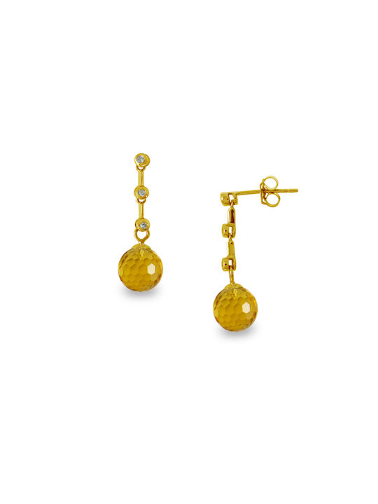 Earrings made of Gold 18K with Stones