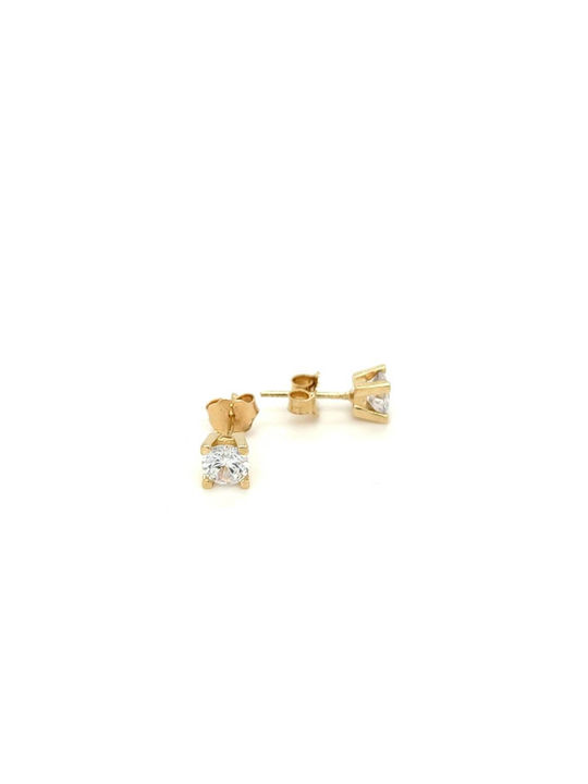 Earrings made of Gold 14K with Stones