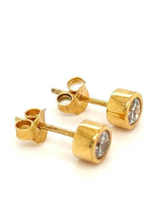 Drandakis Ohrringe aus Gold 14K mit Steinen