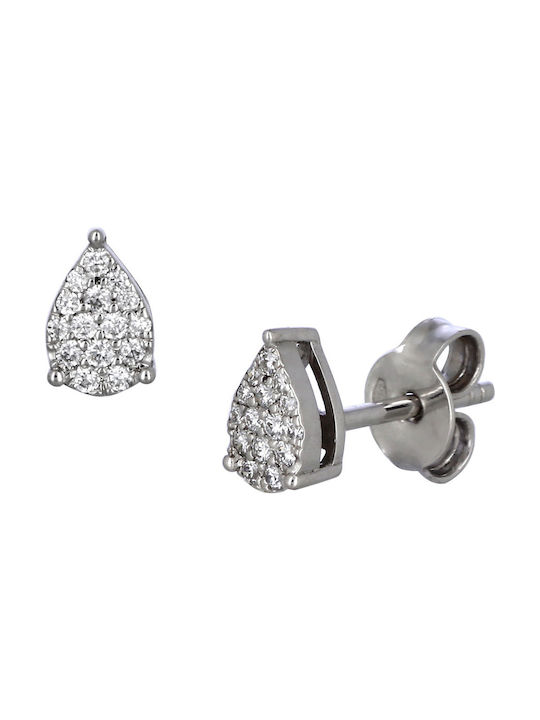 Ohrringe aus Platin mit Diamant