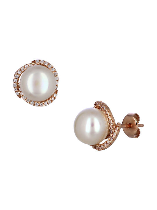 Earrings with Stones & Pearls