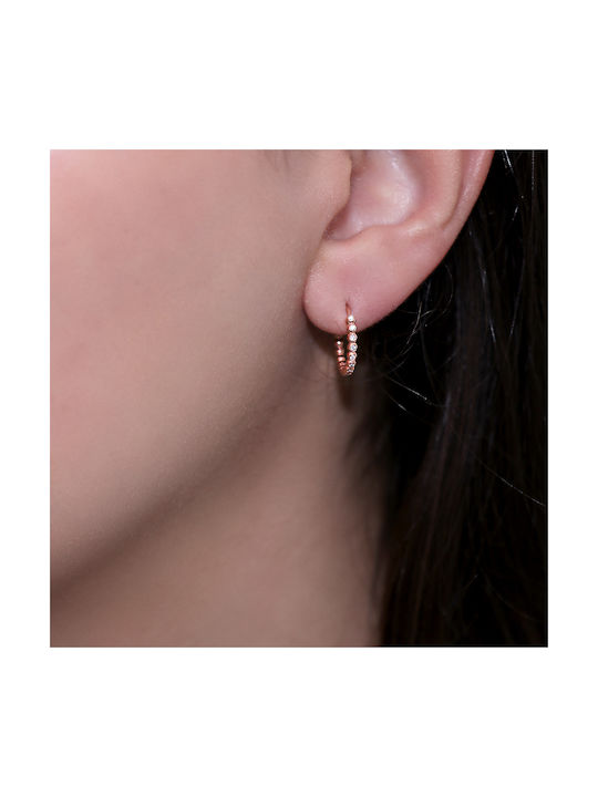 Earrings Hoops with Diamond