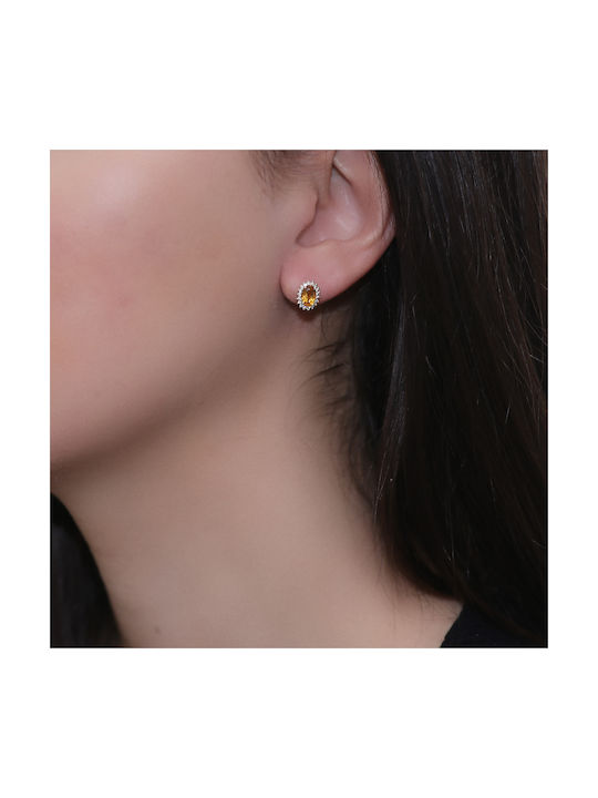 Earrings made of Gold 18K with Diamond