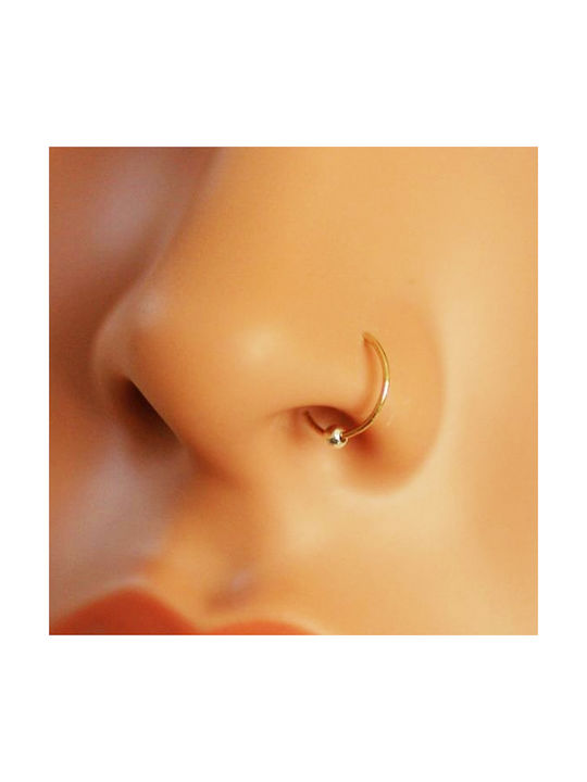 Nose Earring Hoop made of Gold 14K