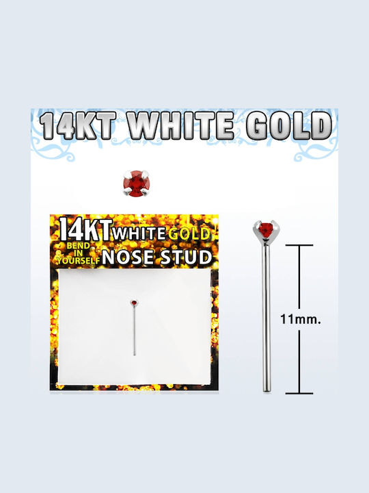 Nasenpiercing aus 14K Platin