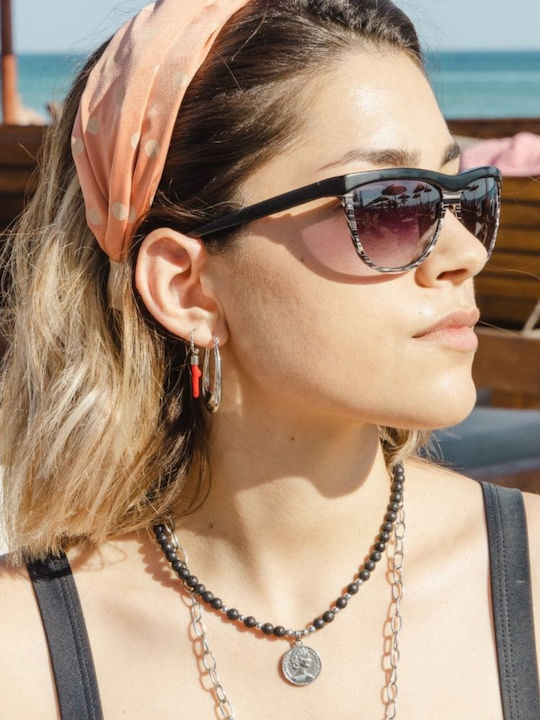 Cuoro Earrings Hoops made of Steel Gold Plated