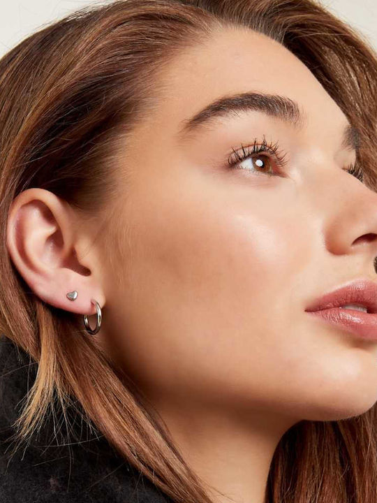 Georgiadis Accessories Σκουλαρίκια Κρίκοι από Ατσάλι