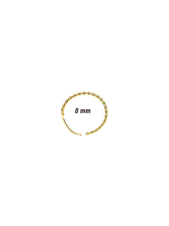 Sof.Istico Nose Earring Hoop made of Gold 14K