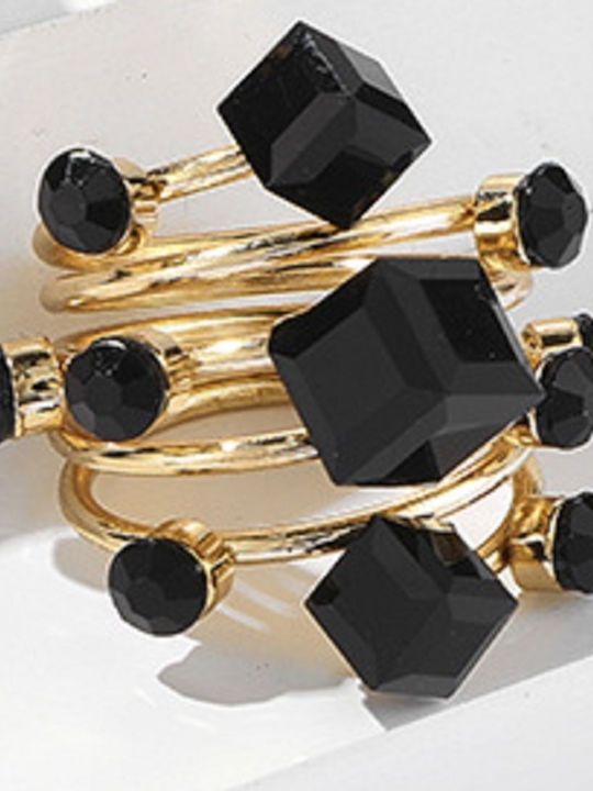 Pearl's Garden Γυναικείο Δαχτυλίδι Επιχρυσωμένο