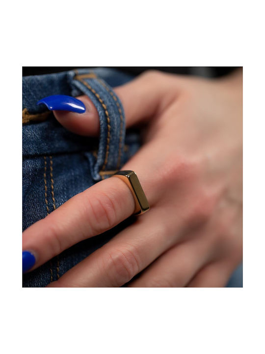 Women's Ring from Steel Gold Plated